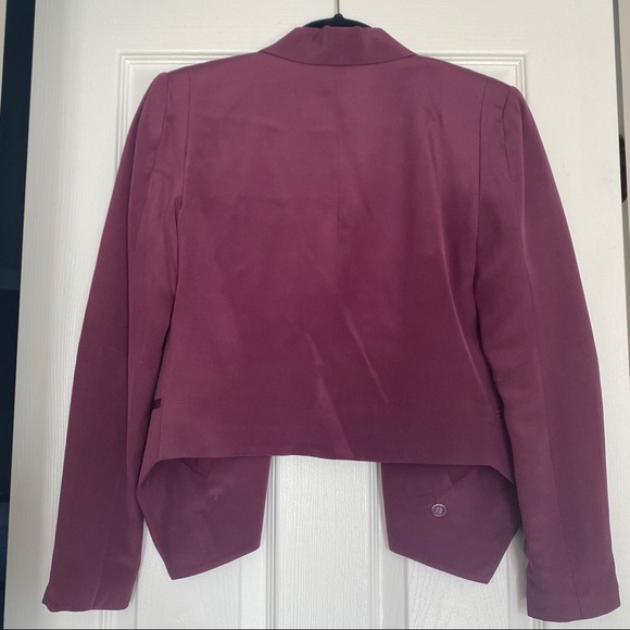 Rebecca Minkoff Silk Purple Blazer - Picture 2 of 6